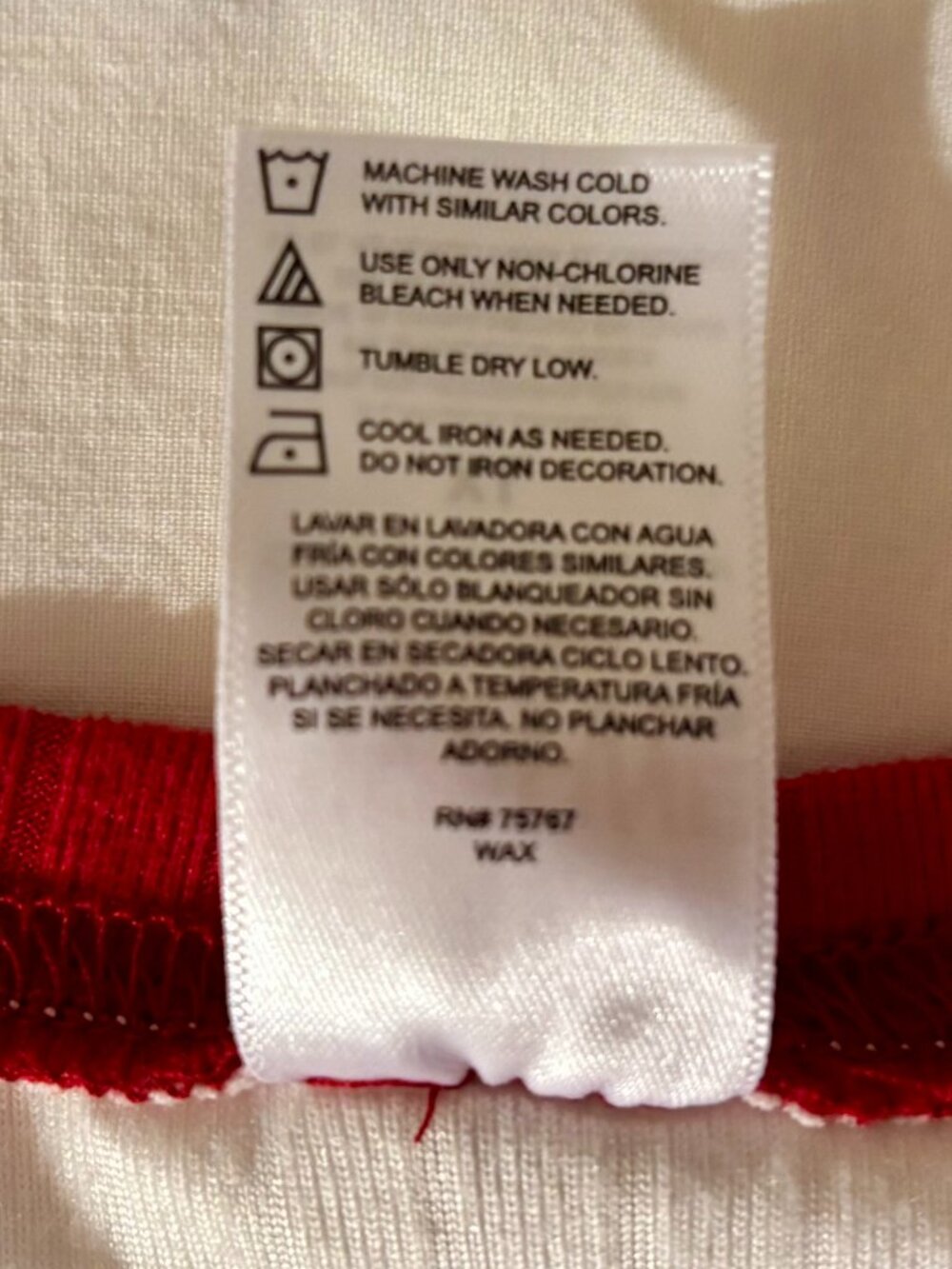 Alabama Crimson Tide Ribbed Knit 3/4 Sleeve Top XL Red White Hi-Low Hem Sideline - Picture 5 of 16
